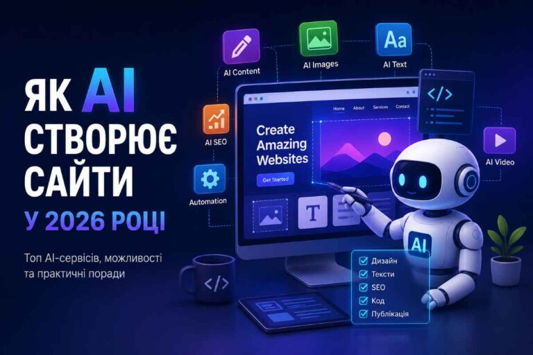 Як штучний інтелект створює сайти у 2026 році
